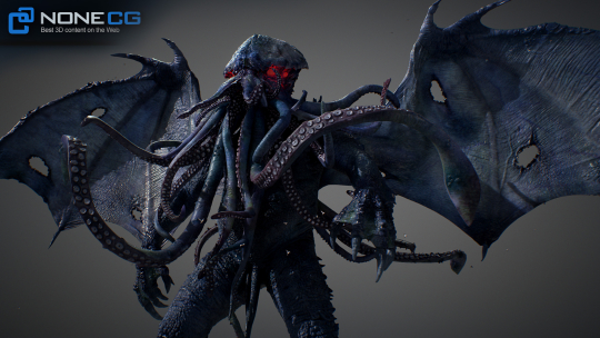 3D Cthulhu Rigged » Download and buy 3D profestionnal models on NoneCG.com